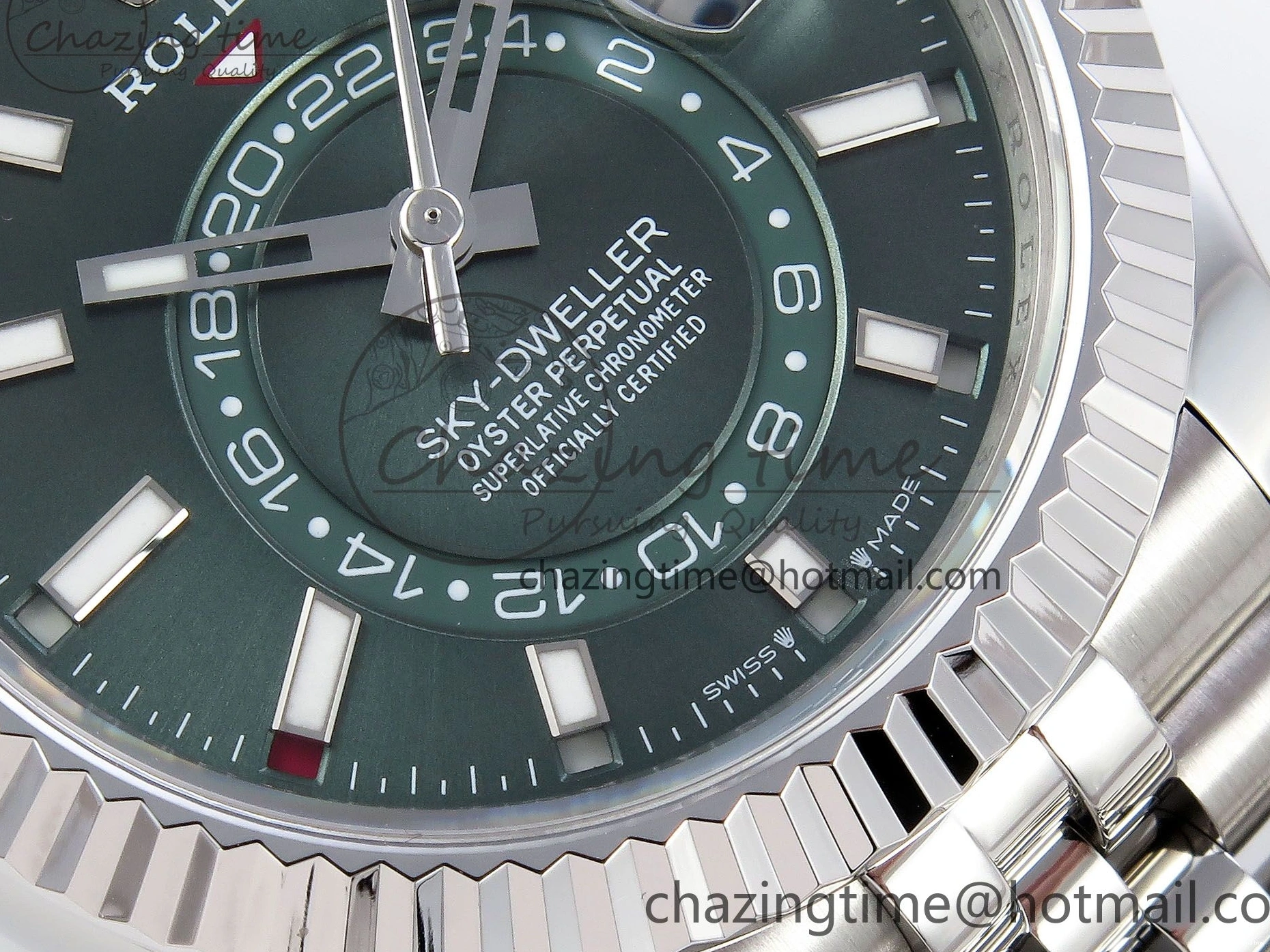0512 UrbanStyle Sky-Dweller 326934 904L SS ZF 1:1 Best Edition Green Dial on SS Jubilee Bracelet A 1486